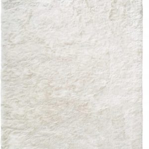 Biały dywan Shaggy 140 × 200 cm z wysokim runem
