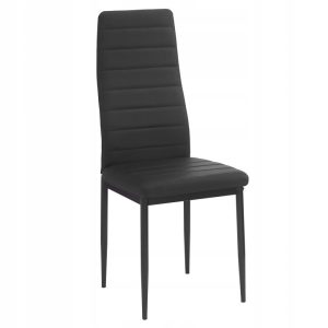 Krzesło MARK II KT115 czarne, tapicerowane PVC, 97 cm