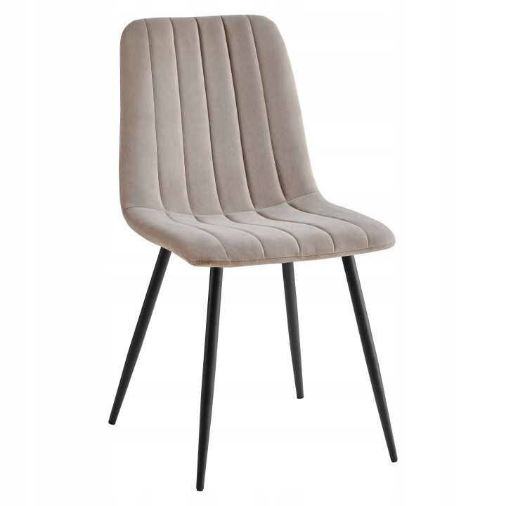Krzesło tapicerowane velvet Nova KT112 taupe do kuchni, jadalni i salonu