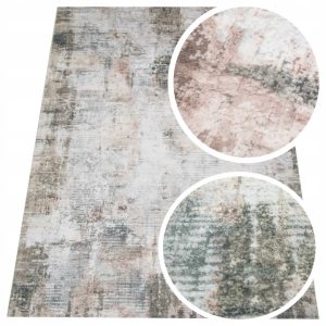 Dywan flanelowy Beton 80x150 cm w kolorze szałwii