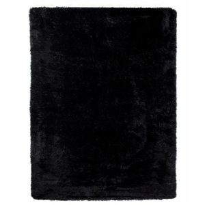 Czarny dywan pluszowy SILK 200x300 miękki shaggy