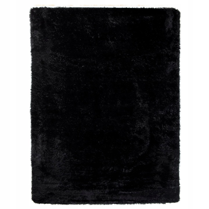 Czarny dywan pluszowy SILK 200x300 miękki shaggy