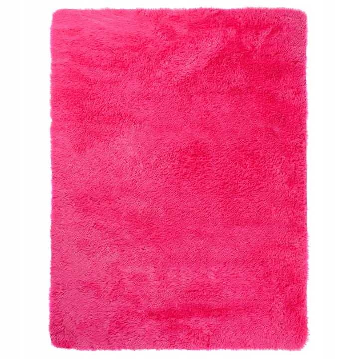 Dywan pluszowy SILK 140x200 fuksja, miękki shaggy