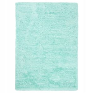 Dywan pluszowy SILK 140x200 miętowy, miękki shaggy