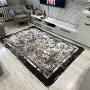 Dywan Glamour Ramka 120x170 cm, poliester i akryl