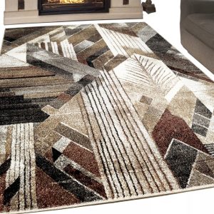 Dywan Villa Loft 140x190 Friese brązowo-beżowy