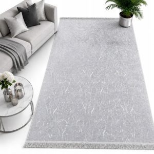 Dywan Parys 80x140 marmur velvet ze srebrnym akcentem