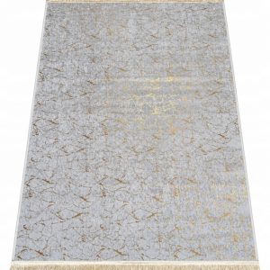 Dywan Parys 120x160 antypoślizgowy ze złotym lub srebrnym wzorem