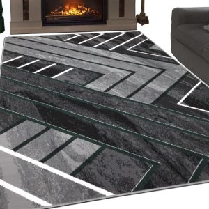 Dywan Idea 200x300 szary tkany 3D do salonu