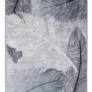 Dywan Sava Petra 80x140 szary we wzór piór