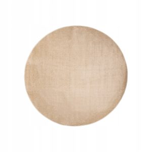 Dywan Mono okrągły 120 cm, jednokolorowy PP Frise