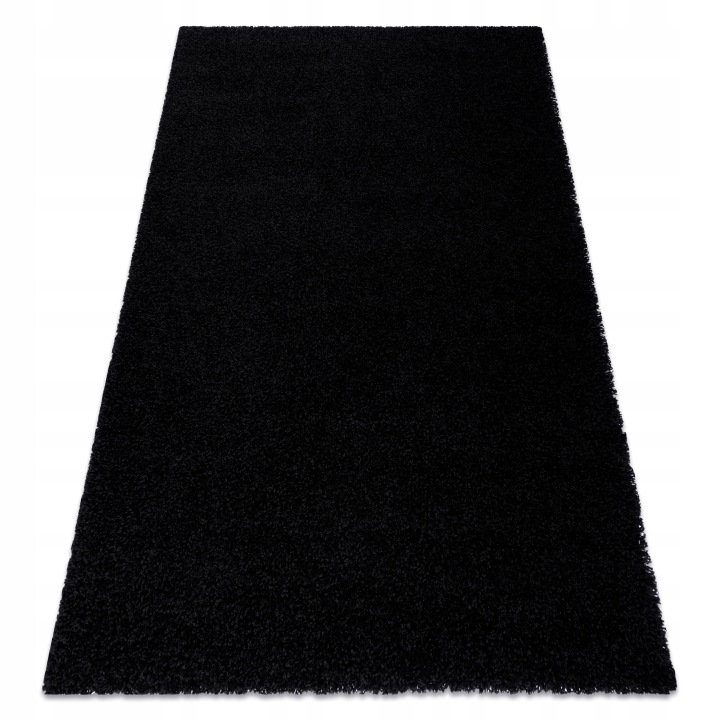 Czarny dywan shaggy Soffi 60x100 cm gruby i miękki