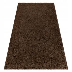 Brązowy dywan shaggy Soffi 140x190 cm gruby 5 cm