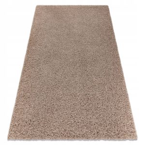 Beżowy dywan shaggy SOFFI 60 x 100 cm, włosie 5 cm