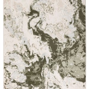 Zielony dywan Stone 160x220 cm, abstrakcyjny 3D