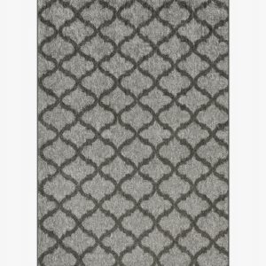Dywan Majestic geometryczny szaro-czarny 150x200 cm, polipropylen