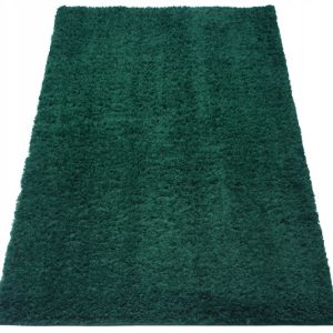 Zielony dywan Kamel Shaggy 60x100 cm miękki i antypoślizgowy