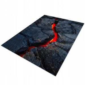 Dywan 3D Efekt Lawy 140x200 do salonu i sypialni