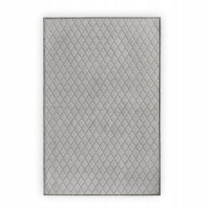 Szary Dywan 3D w Romby 200x300 z Polipropylenu