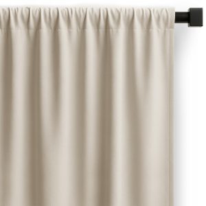 Zasłona 200x270 cm chłodny beż półzaciemniająca na taśmie multifunkcyjnej