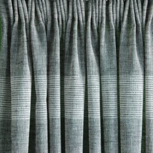 Zasłona 140x240 cm szara ze srebrną nicią, półzaciemniająca, glamour