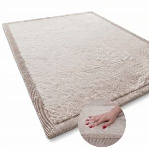 Beżowy dywan pluszowy PUFFY SOFT 120 × 160 cm, 4 cm