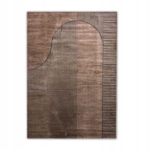 Duży dywan Costa Gold 240 × 310 cm brąz i antracyt