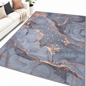 Dywan Fancy 140x200 Kamienny Marmurek Szary Loft