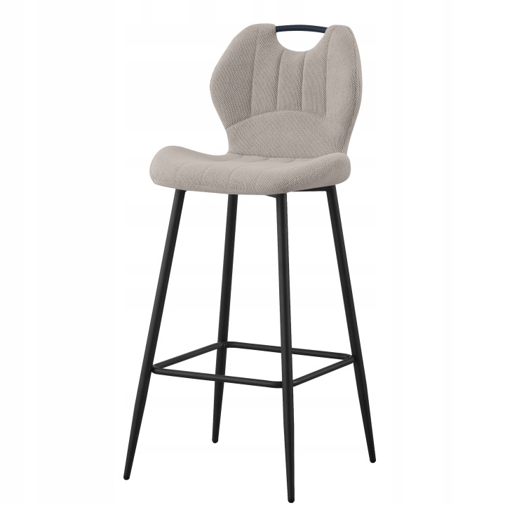 Krzesło barowe H121 Hoker Aria 3D taupe, tapicerowane, 107 cm