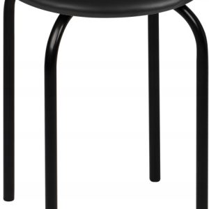 Taboret metalowy kuchenny Chico, tapicerowany, obciążenie 160 kg