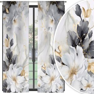 Zasłony tunelowe 70x250 cm, komplet 2 szt, wzór 225, półzaciemniające