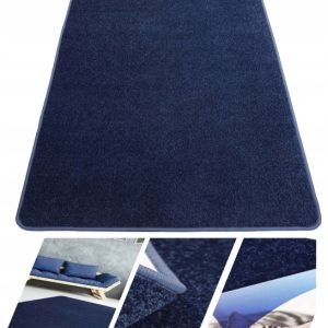 Granatowy dywan Diamond 100x150 cm z krótkim runem