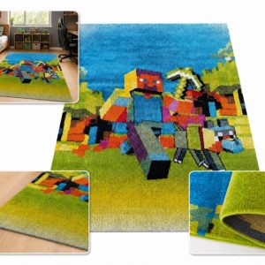 Dywan Steve Pixel 160 × 220 cm gamingowy z atestem