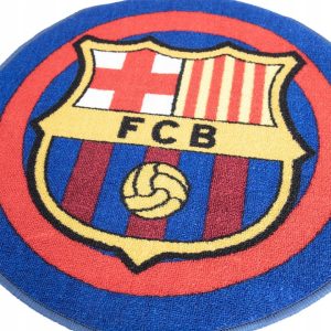 FC Barcelona okrągły dywanik 60 cm, krótki włos
